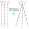 Blue Donuts Hanging Chain for Bird Feeders, Planters, Chrome, Pack of 12, Metal BD3920473 - alternate 5